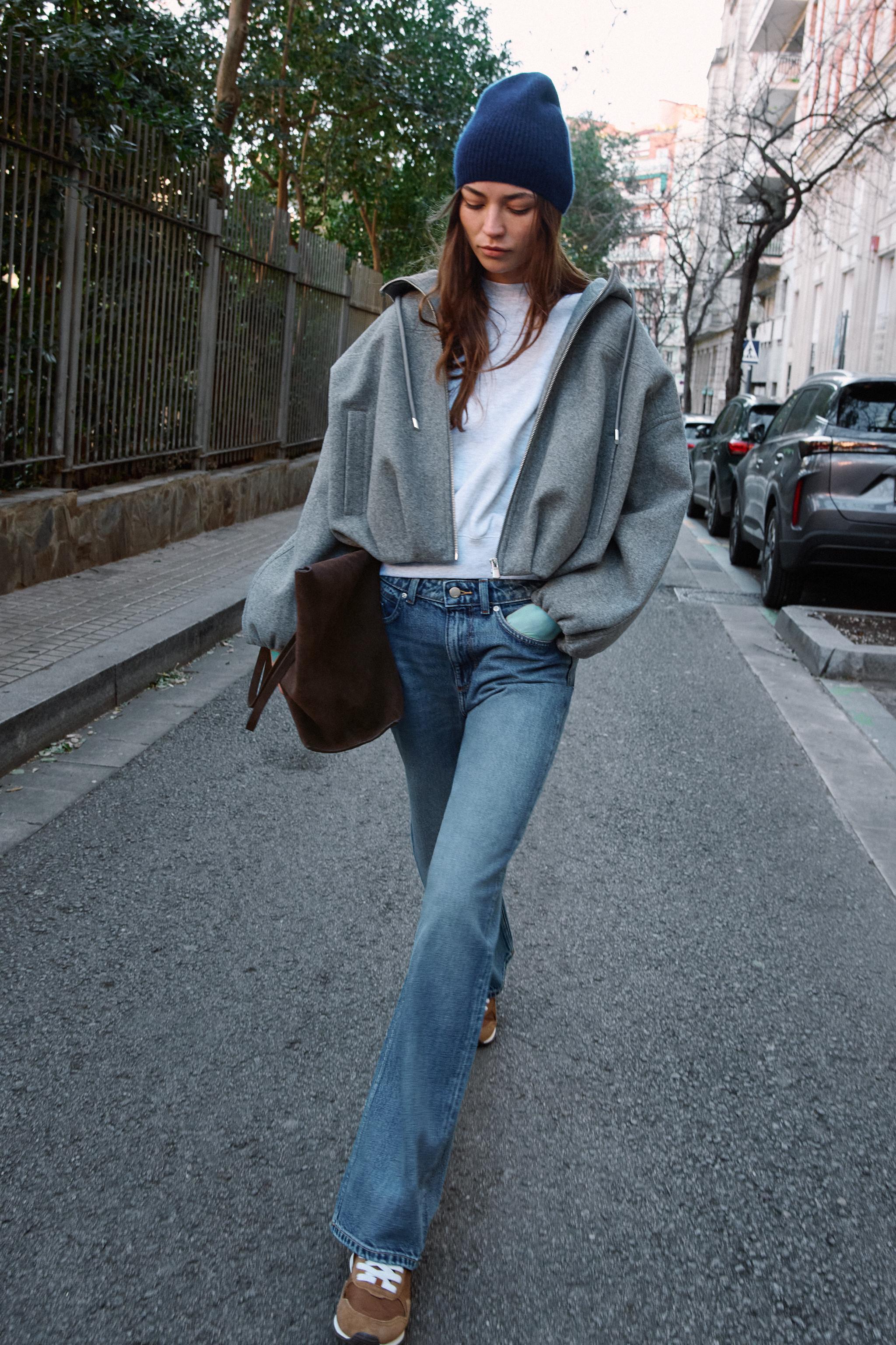 BLOUSON BOMBER OVERSIZE À CAPUCHE SOFT